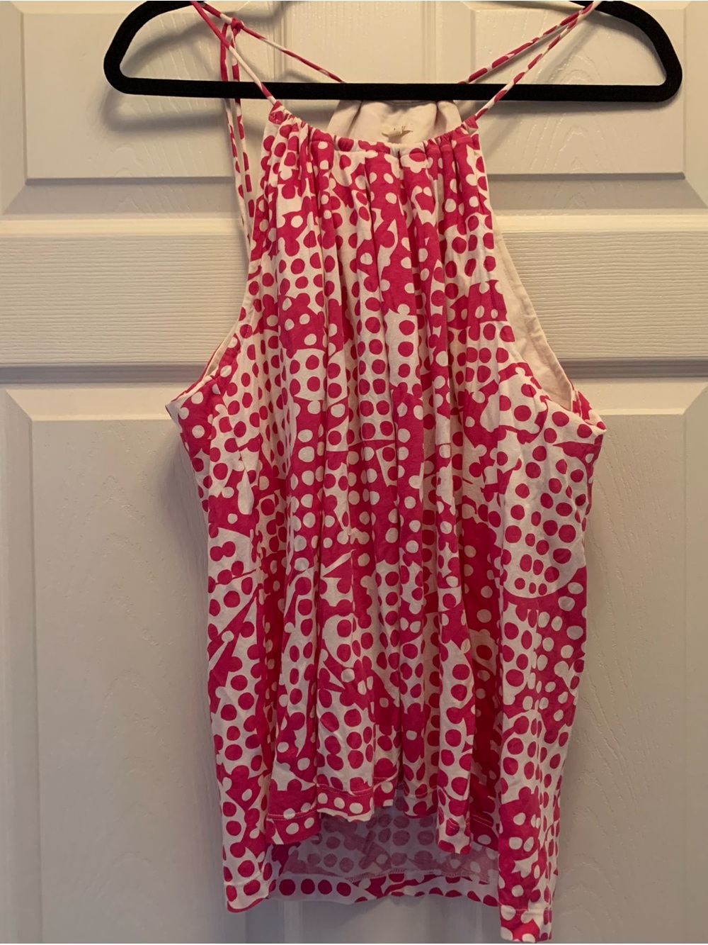 Women’s J. Crew Pink and White  Size Large Tank Top